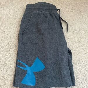 Under Armour Gray and Blue Athletic Shorts